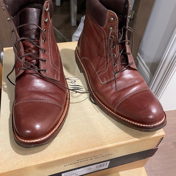 Johnston & Murphy Forrester Cap Toe Boot size 11 - Picture 2 of 5